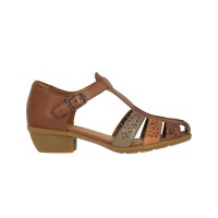 19606 Barani Leather Heeled Sandals (Short)