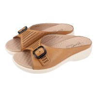6225 Barani Comfort Leather Slippers (Single Strap)